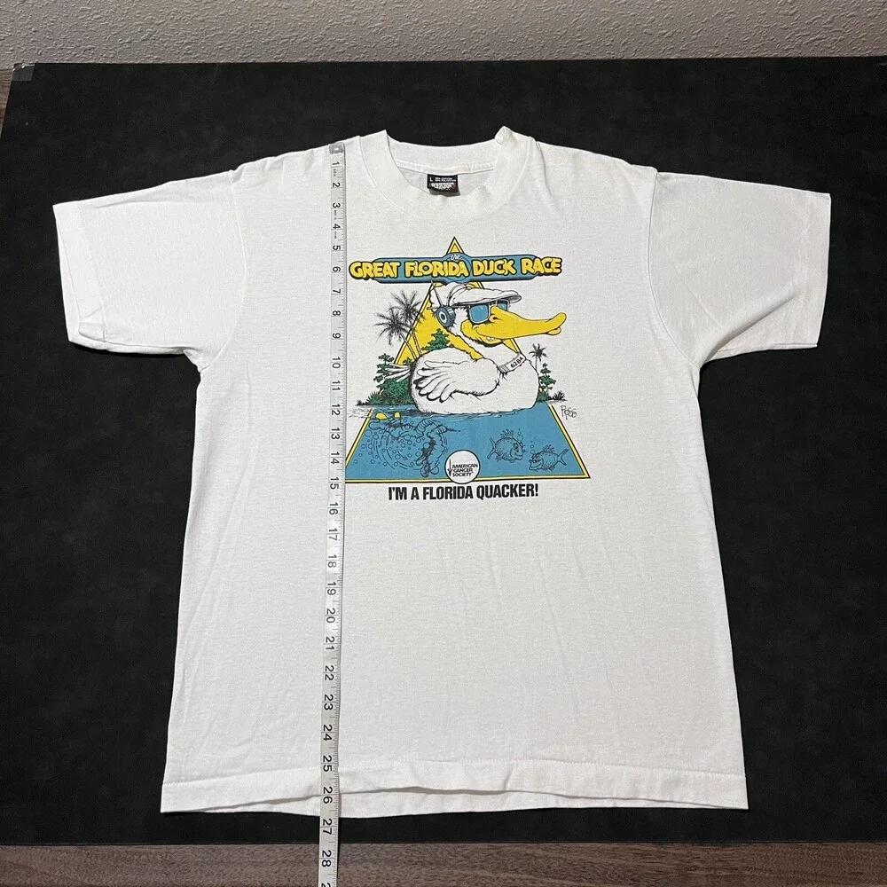 Vintage Tampa Shirt Gasparilla Marathon Florida Duck Race Run Nike Scott Ross